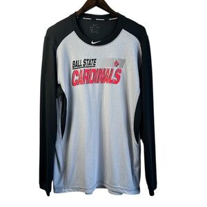 Nike Baseball Raglan Ball State Cardinals Shirt